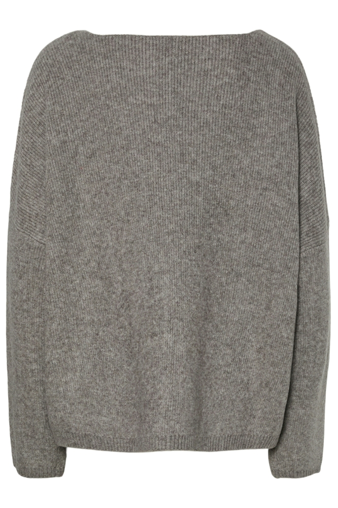PCOSA LS REV V-NECK TIE KNIT PWP BC 17159364 DECEMBER SKY